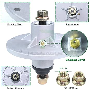Amazon.com : POSEAGLE Pre-Greased 1001200MA Spindle Assembly